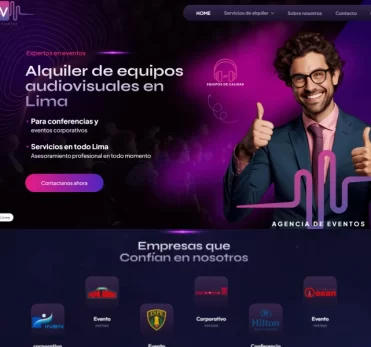 Diseño web para eventos corporativos