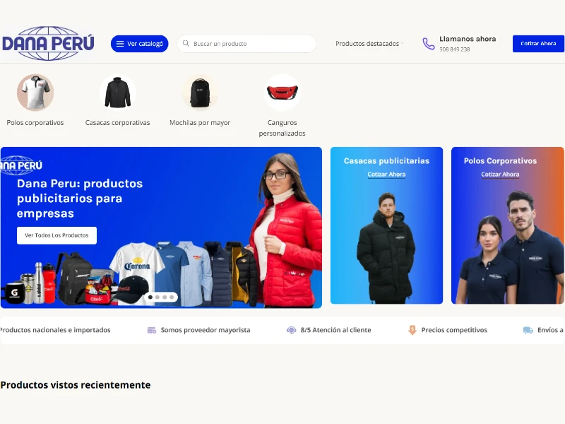 Portafolio diseño web danaperu