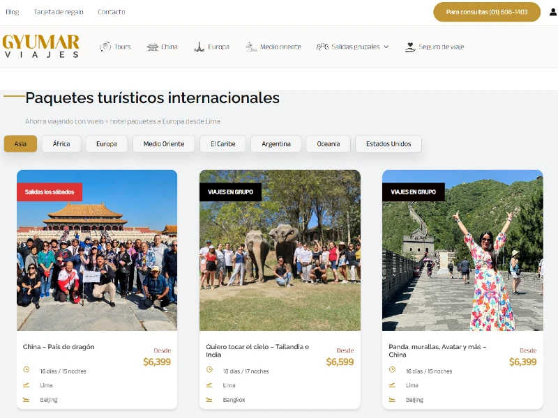 agencia de turismo gyumar